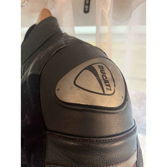 Ducati Corse C4 Leather Motorcycle Riding Jacket by Dainese Men's Size 50 - Picture 8 of 16